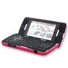 Black/White Zebra+Hot Pink Snap On Case+LCD Protector For LG enV Touch 