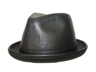 Mens High Roller Leather Hat   Henschel   XL new  