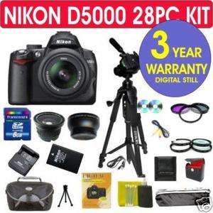 Nikon D5000 12.3 MP Digital Camera & 7 Lens Kit 018208254521  