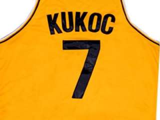 TONI KUKOC JUGOPLASTIKA JERSEY CROATIA YELLOW SEWN NEW ANY SIZE OBV 