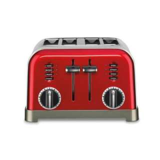 Cuisinart 4 Slice Classic Metal Toaster in Metallic Red CPT 180MR at 