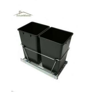 House Mate 27 in. Easy Pull Double Trash Slide Caddy DTC220 at The 