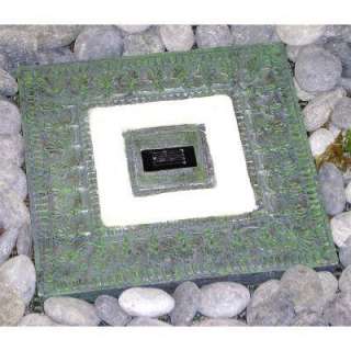    Solar Stepping Stone in Sqaure Design (Garden Green color 