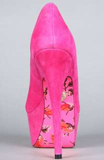 Betsey Johnson The Gemma Shoe in Fuchsia Suede  Karmaloop 