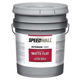 Speedwall 5 Gal. White Matte Interior Latex Paint 1251 0100 05 at The 