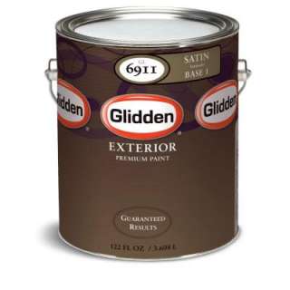 Glidden Premium 1 Gallon Satin Latex Exterior Paint GL6911 01 at The 