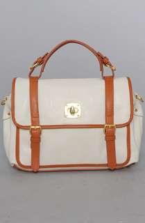 co lab The Blair Large Satchel Bag in Bone  Karmaloop   Global 