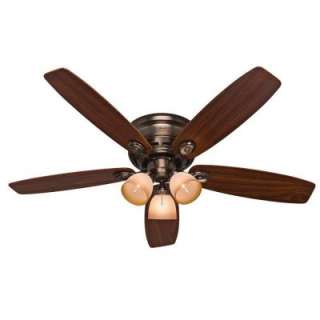 Low Profile Plus 52 In. Indoor Brushed Bronze Ceiling Fan 23908 at The 