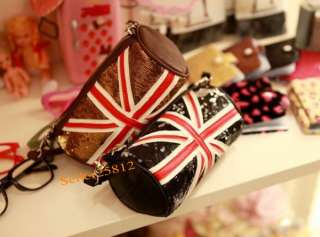 USA styles pu leather flag lady girl handbag shoulder message bag 