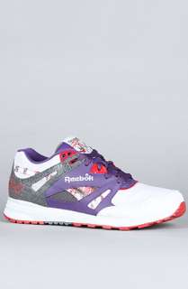 Reebok The Basquiat Ventilator Sneaker in Salty Grey Grape Soda Rivet 