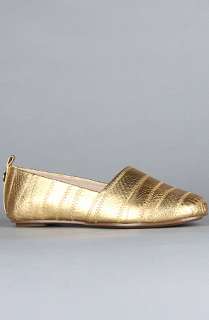 House of Harlow 1960 The Kail Shoe in Antique Gold Snake  Karmaloop 