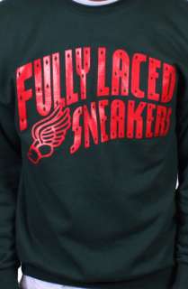 Fully Laced The Fully Laced Sneakers SweatshirtGrnRed  Karmaloop 