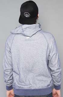 LRG Core Collection The Core Collection Hooded Henley in Navy Heather 