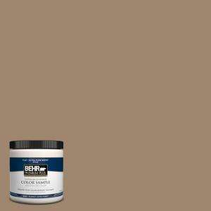 BEHR Premium Plus 8 oz. Toffee Crunch Interior/Exterior Paint Tester 