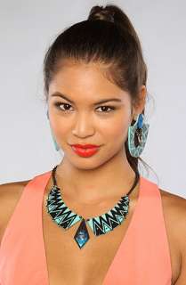 Melody Ehsani The Forget ME Not Tribal Collar in Teal  Karmaloop 