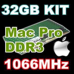 32GB KIT DDR3 ECC UDIMM 1066MHz Apple Mac Pro 8 Core 0846923004578 
