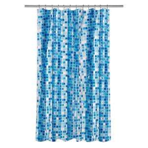 Croydex Shower Curtain in Mosaic Blue AE543424YW  