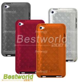 Plaid Soft Hard Gel Case Cover for iPod Touch 4 4th Gen  