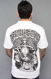 REBEL8 The Baphomet Tee in White  Karmaloop   Global Concrete 