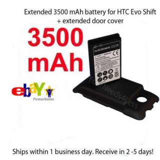 3500mAh Extended battery For Sprint HTC EVO SHIFT  
