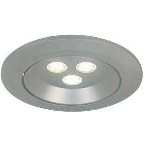 Commercial Electric 3 3/8 in. Brushed Nickel Gimbal LED Trim (T72 