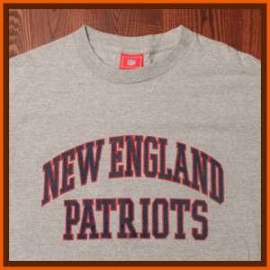 New England Patriots NFL Football Official Team Lettering Logo Gray XL 
