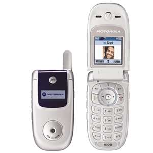 Motorola V220 Tri Band Unlocked GSM Cell Phone (Silver) European 