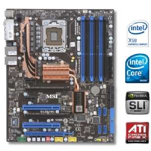 MSI Eclipse SLI Motherboard   Intel X58, LGA 1366, ATX, Audio, PCI 