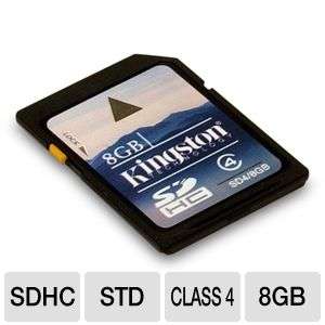 Kingston SD4/8GB SDHC CLASS 4 Flash Card   8GB 