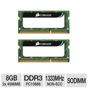 Click to view Corsair PC10666 RAM   8GB, (2x4GB), DDR3, 1333MHz 