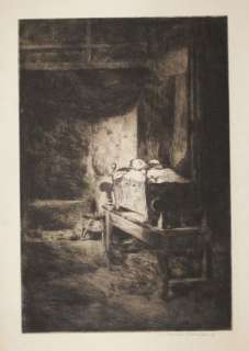 Mortimer Menpes The Cradle Pencil Signed Etching  