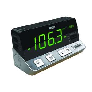 RCA RPC100 Large Button Clock Radio   1.4” LED, Alarm  