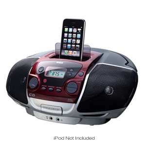 RCA RCD175i Portable CD Player with iPod Dock 