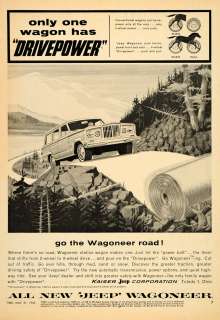   new vintage art 1963 ad jeep kaiser wagoneer station wagon toledo ohio