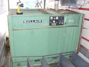 50HP Sullair screw air compressor with air dryer Model 12B 50L & Pure 