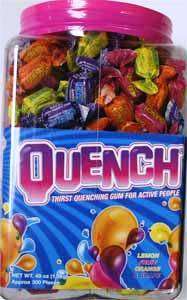 Quench Gum   Tub of approximately 300 pieces  