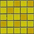Mosaik Glasfliesen CRYSTAL 2,5 x 2,5 x 0,8 cm Mix gelb 