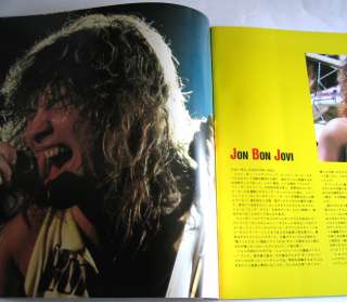 BON JOVI Japan Concert Tour Program Book 87 R.Sambora  