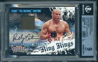   Americana Randy Couture Ring Kings Auto ~ Certified Autograph BGS 9