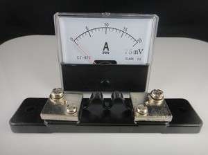 Analog Amp Panel Meter Current Ammeter DC 0 20A + Shunt  