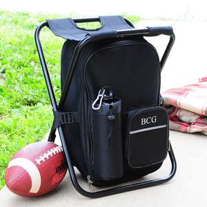 Sports Backpack Cooler Chair with Initials  