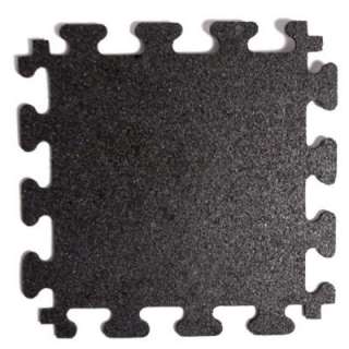 Active Tile 18 in. x 18 in. Black Rubber Flooring (8 Pack) MM7010 at 