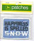 Vintage 1972 John Deere Snowmobile Patch Happiness
