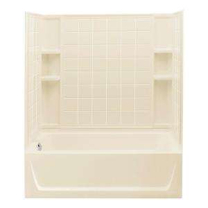   Tile Bath and Shower Kit in Almond 71120110 47 