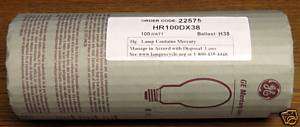 GE General Electric HR100DX38 Mercury Vapor HID Lamp  