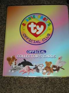 RARE TY BEANIE BABIES BOOK & PACKED W CARDS OVER 460  