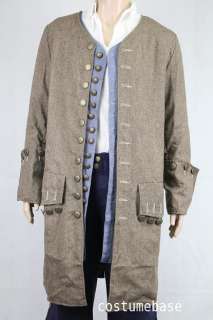 Exact JACK SPARROW COAT Pirate Costume jacket M/L/XL  