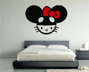 Hello Kitty DJ Deadmau5 Room Wall Vinyl Art Decal Sticker  