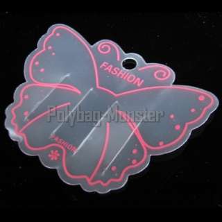 50 Butterfly Hang hole Hairclip Card Accessory Display  