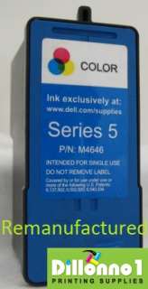   description dell remanufactured m4646 color series 5 inkjet cartridge